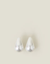 Pearly Curve Drop Earrings, , large