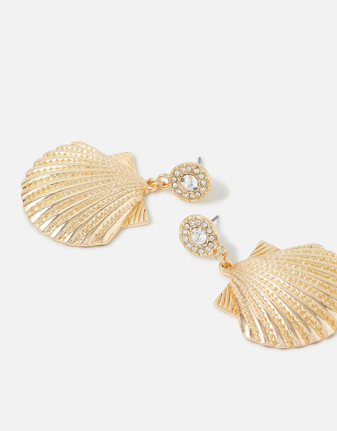 Seascape Statement Shell Earrings, , large