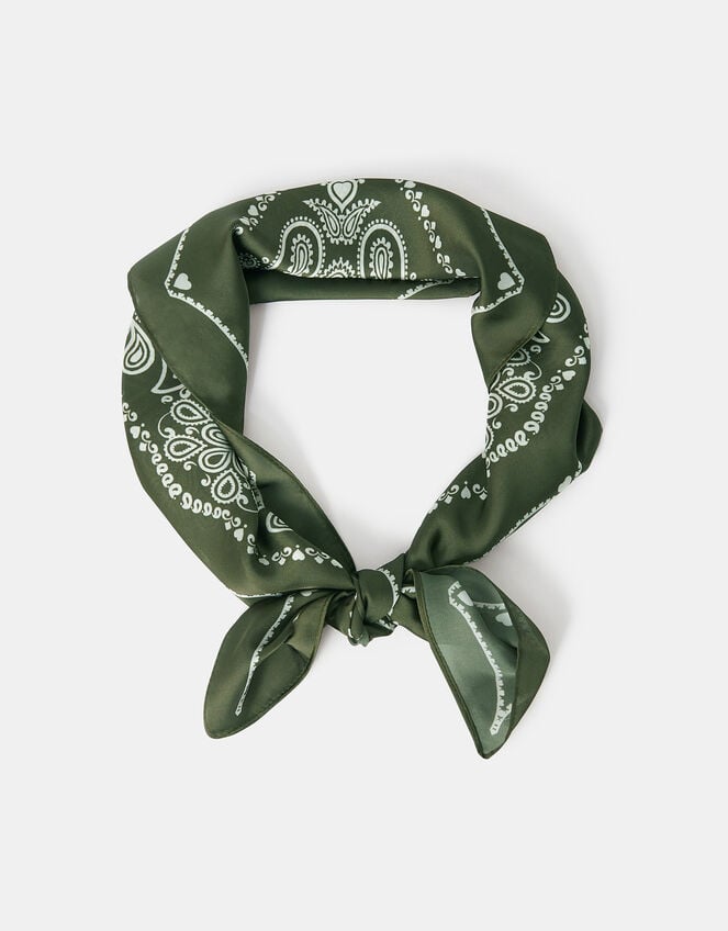 Square Satin Bandana Scarf, , large