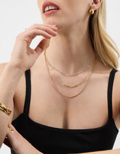 3-Pack Textured Chain Necklaces, , large