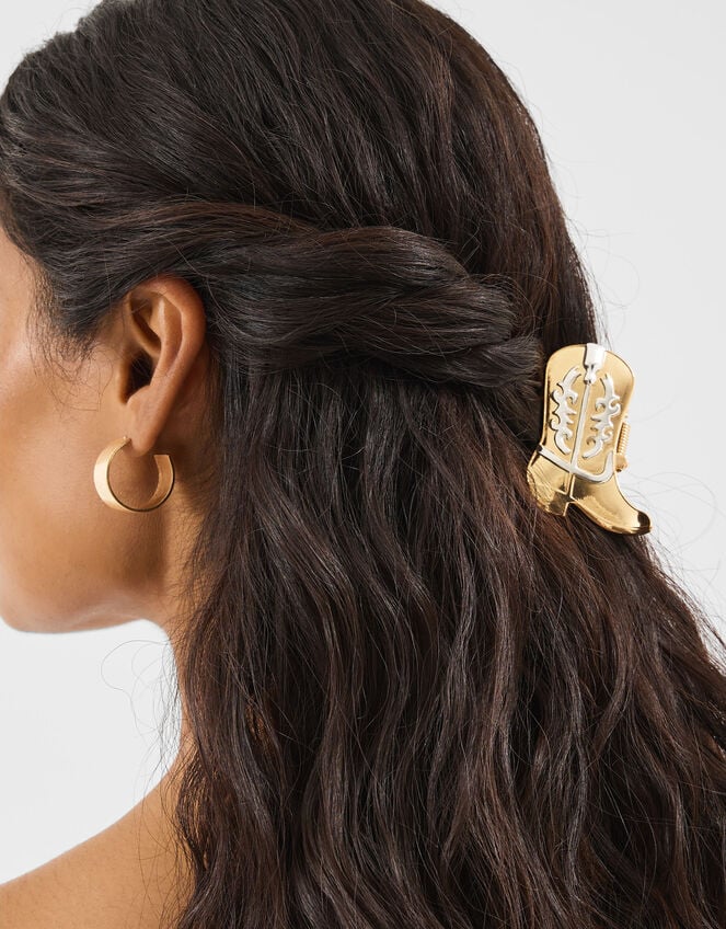 Cowboy Boot Metal Claw Clip, , large