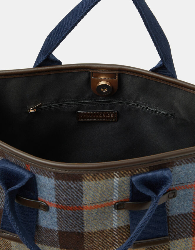 Check Print Handheld Bag, , large