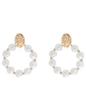 Pearl Circle Earrings, , large