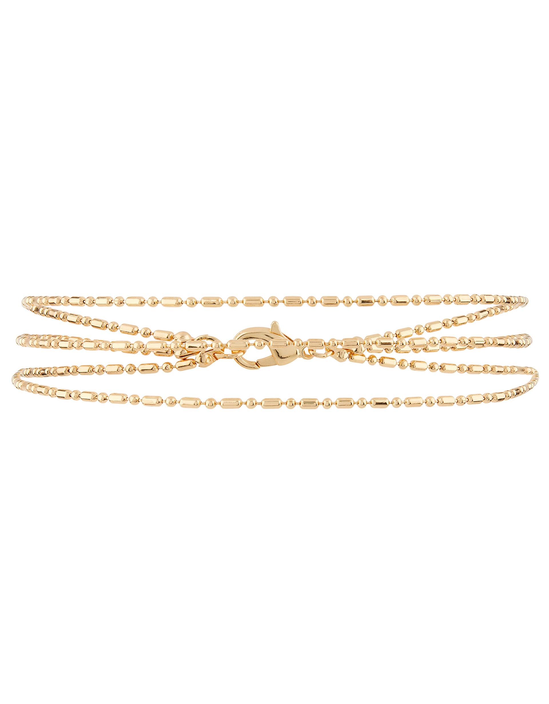 Layered Chain Anklet, , large