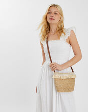 Jute Fringe Crossbody Bag, , large