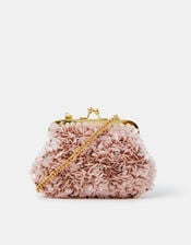 Girls Sequin Flower Clip Frame Bag, , large