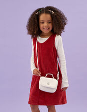 Girls Glitter Handle Crossbody Bag, , large