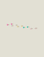 5-Pack Girls Safari Clip-On Earrings, , large