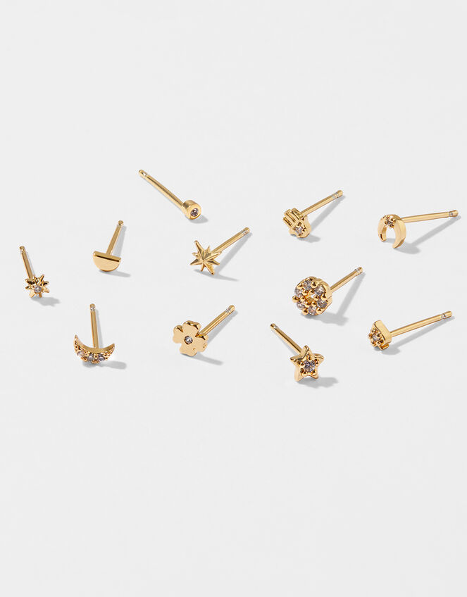 Sparkle Multi-Shape Stud Earring Multipack, , large