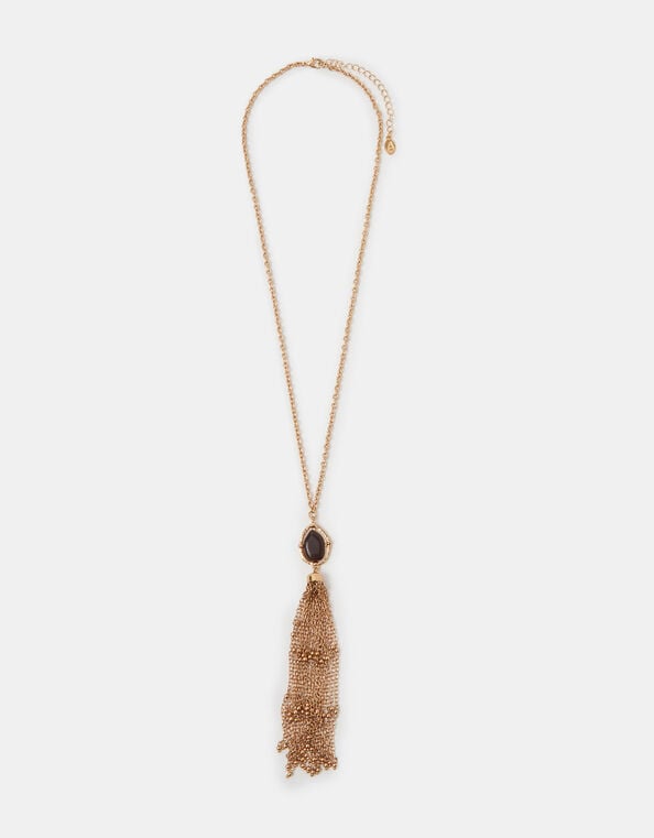 Statement Tassel Necklace, , large