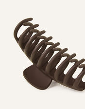 Extra Large Matte Claw Clip, Brown (BROWN), large