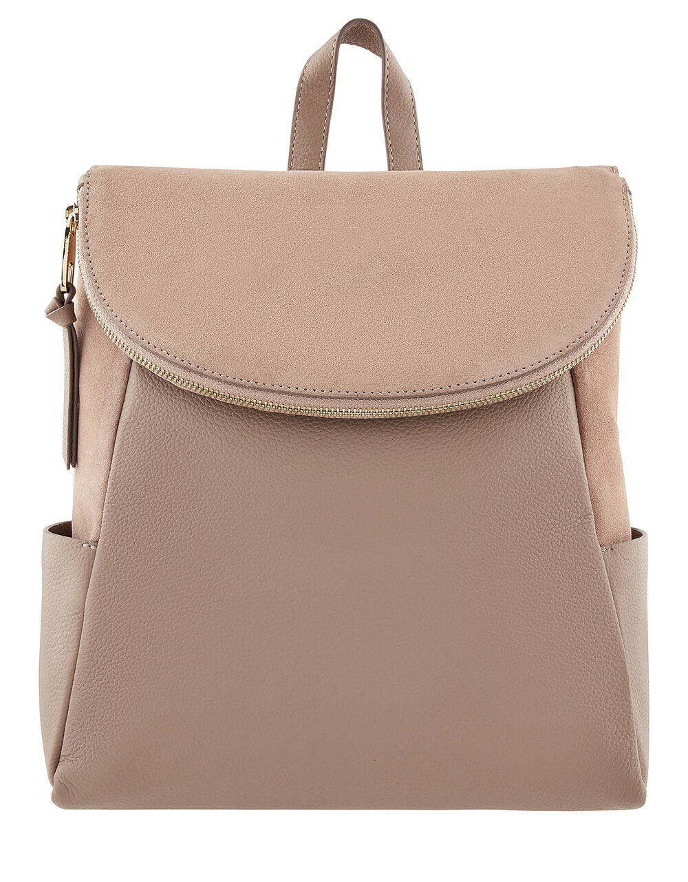 Isabel Leather Zip Flap Backpack Leather bags Accessorize UK