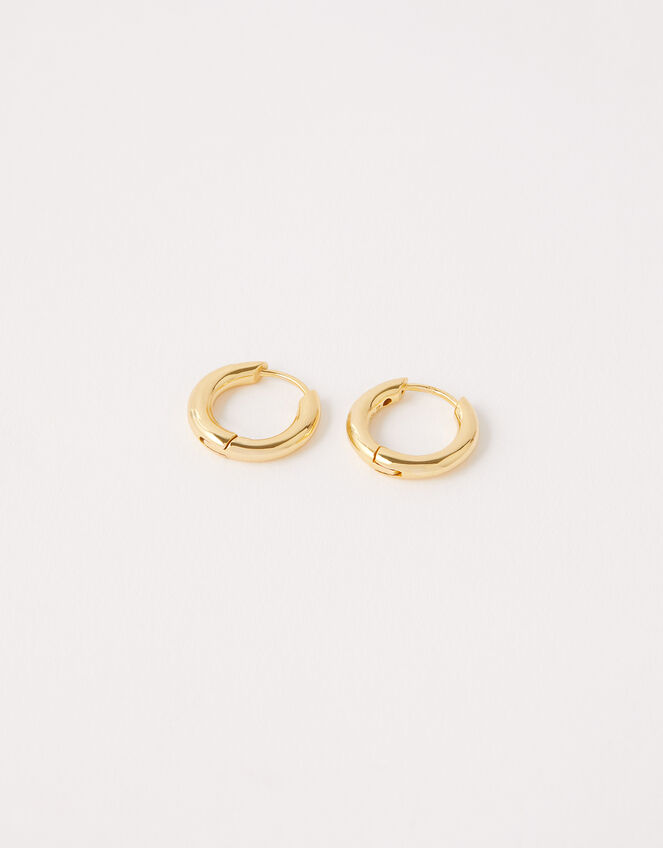 Gold Vermeil Huggie Hoop Earrings, , large