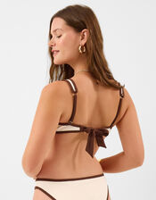 Contrast Underwire Bikini Top, Cream (CREAM), large