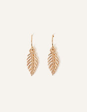 Leaf Short Drop Earrings, , large