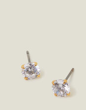 14ct Gold-Plated Simple Studs, , large