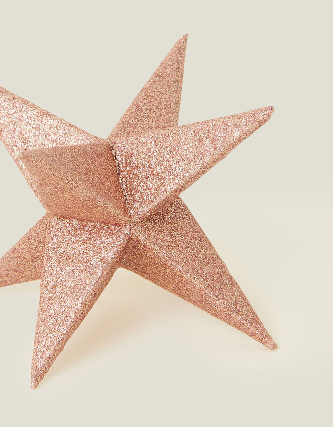 Paper Sparkle Star Decoration, Pink (PALE PINK), large