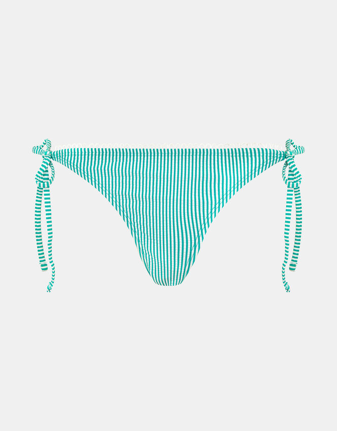 Stripe Tie Bikini Bottoms, Green (GREEN), large
