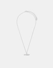 T-Bar Pendant Necklace, Silver (SILVER), large