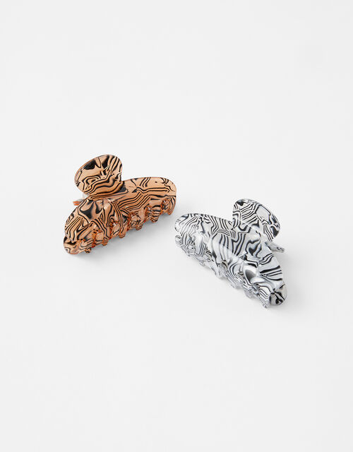 Marbled Acrylic Claw Clips Hair bands & Scrunchies Accessorize Global