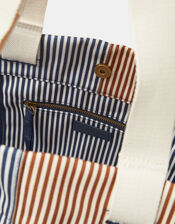 Large Stripe Shopper Bag, , large