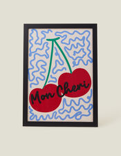 Pink Giraffe Print Co Mon Cheri Framed A3 Art Print, , large