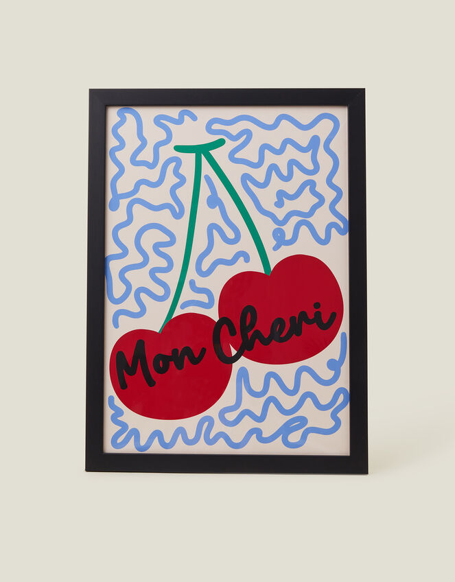 Pink Giraffe Print Co Mon Cheri Framed A3 Art Print, , large