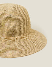 Straw Bucket Hat Natural, , large