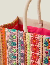 Mirror Embellished Tote Bag, , large