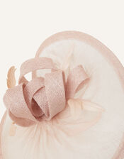 Penelope Sinamay Bow Band Fascinator, Pink (PALE PINK), large