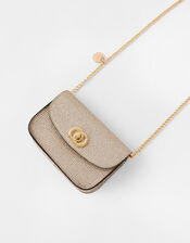 Glitter Cross-Body Bag, Gold (GOLD), large