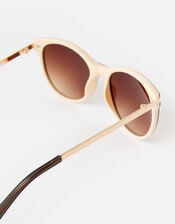 Rubee Flat-Top Sunglasses, Brown (BROWN), large