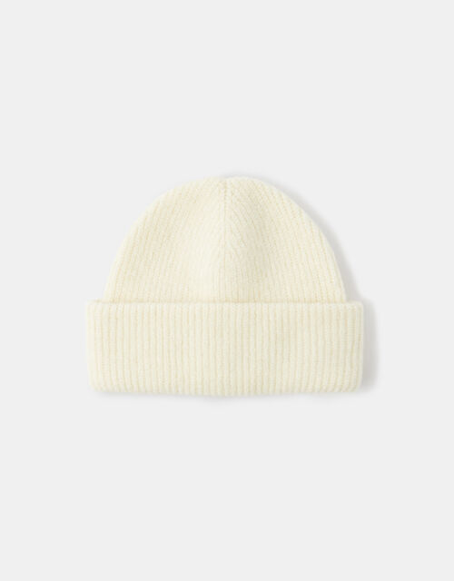 Compton Fluffy Beanie Hat Natural
