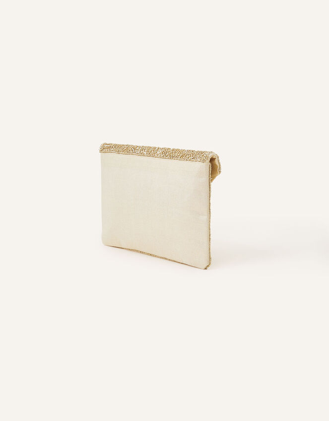 Embellished Classic Clutch Bag, Gold (GOLD), large