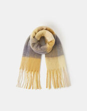 Super Soft Check Print Scarf, , large