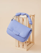 Puffer Cross-Body Bag, Blue (BLUE), large