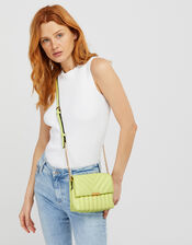 Chantelle Quilted Cross-Body Bag, Green (LIME), large