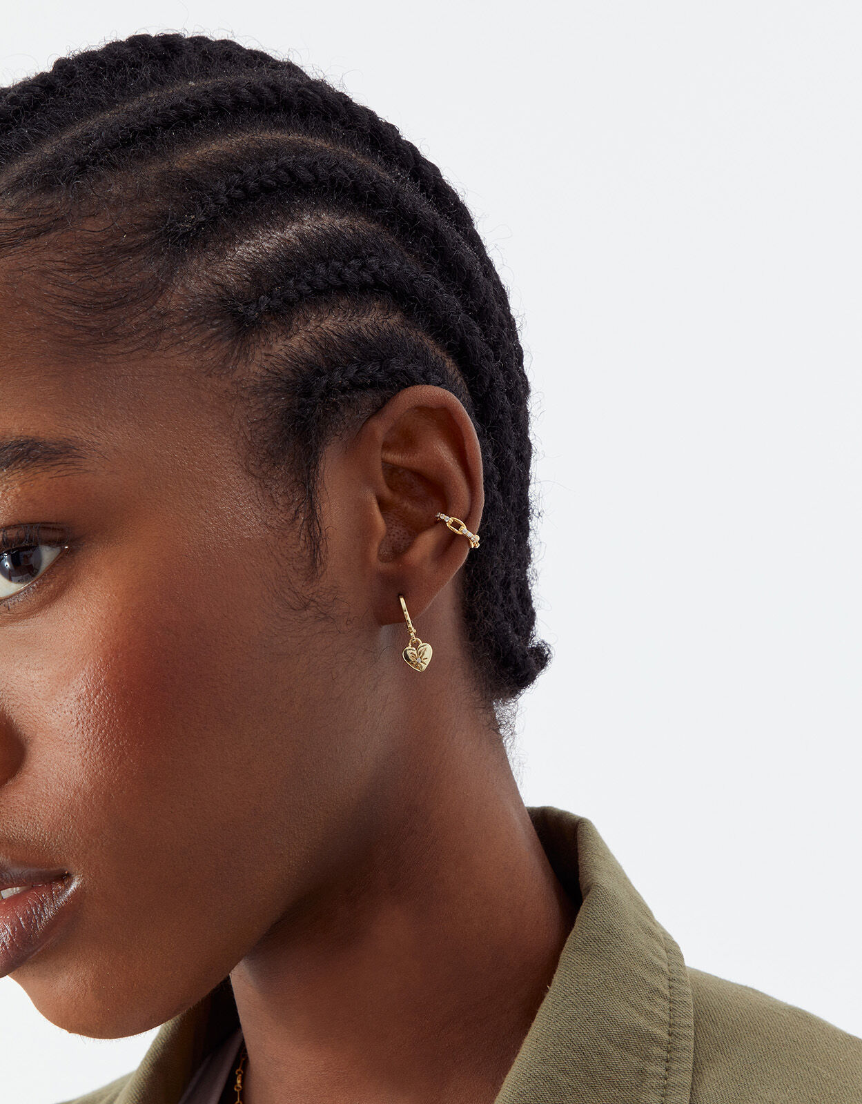 Large gold discount ear cuff