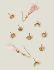 5-Pack Tassel Stud Earrings, , large
