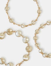 3-Pack Beaded Chain Bracelets, , large