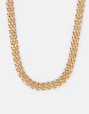 14ct Gold-Plated Watch Link Necklace, , large