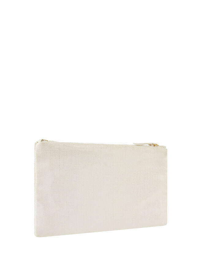 Beaded Polka Dot Clutch Bag, , large