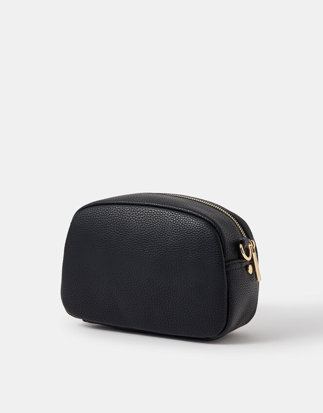 Webbing Strap Small Crossbody Bag, Black (BLACK), large