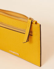 Zip Card Holder, Yellow (OCHRE), large