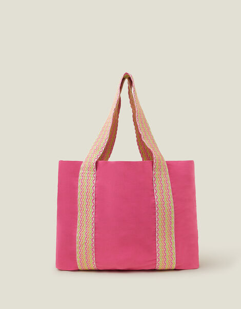 Webbing Shopper Bag, Pink (PALE PINK), large
