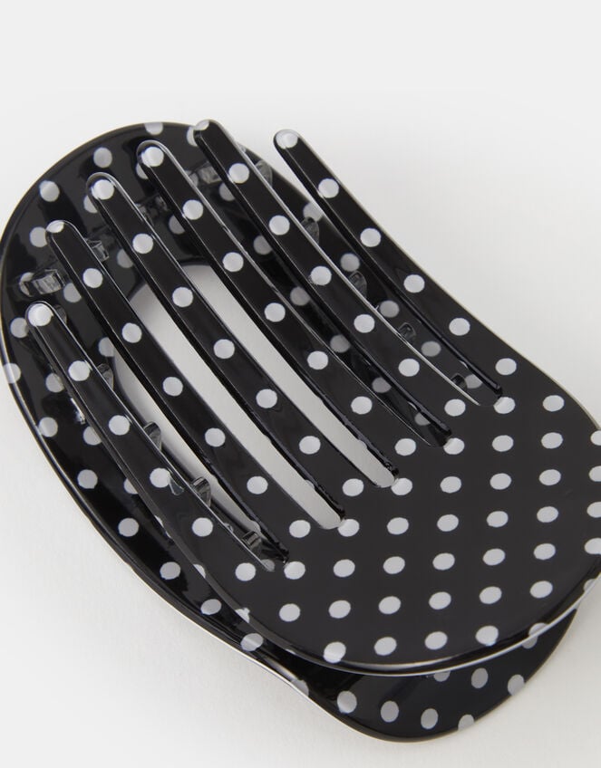 Polka Dot Flat Claw Clip, , large
