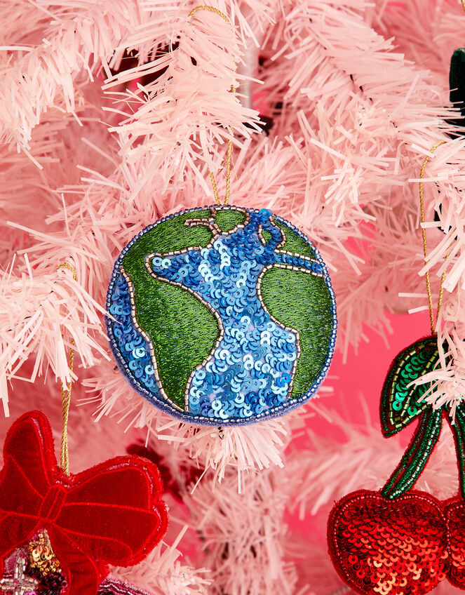 Embellished Earth Hanging Decoration, , large