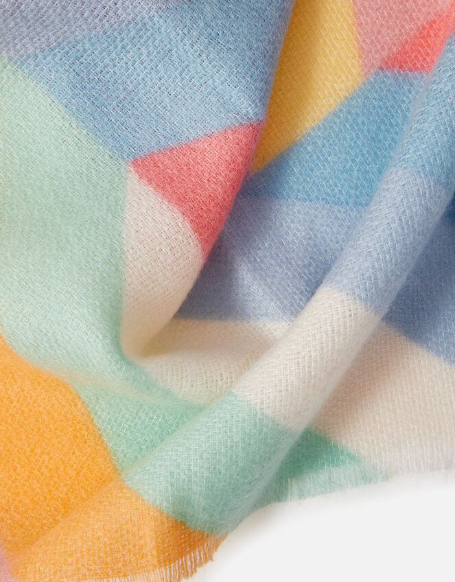 Pastel Chevron Blanket Scarf, , large
