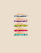Kids Glitter Salon Clips 5 Pack, , large