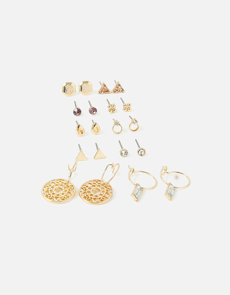 Super Classic Crystal Earring Multipack, , large